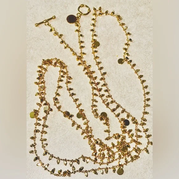 KINSLEY ARMELLE “Maya” Gold Plated Sterling Silver Wrap Bracelet (One Size)… - Picture 6 of 7